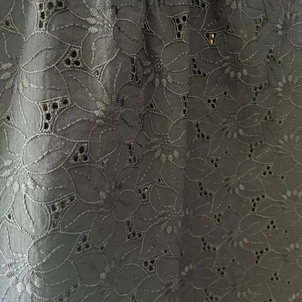 Loft Eyelet Ruffle Split Neck Shell - image 4